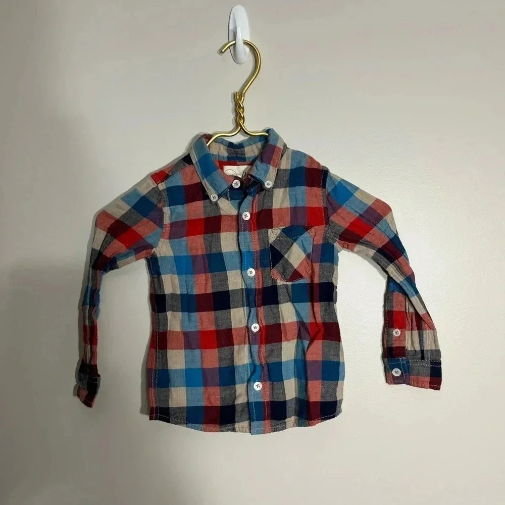 Boys‎ Peek cotton flannel shirt size XS (2–3)